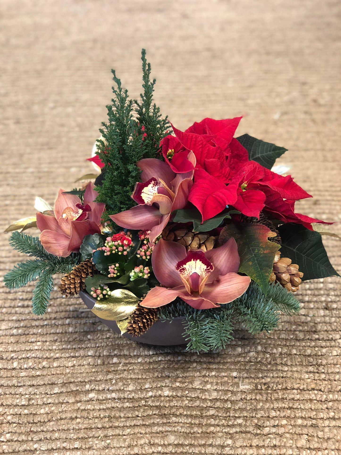 Klassisk rød julegruppe