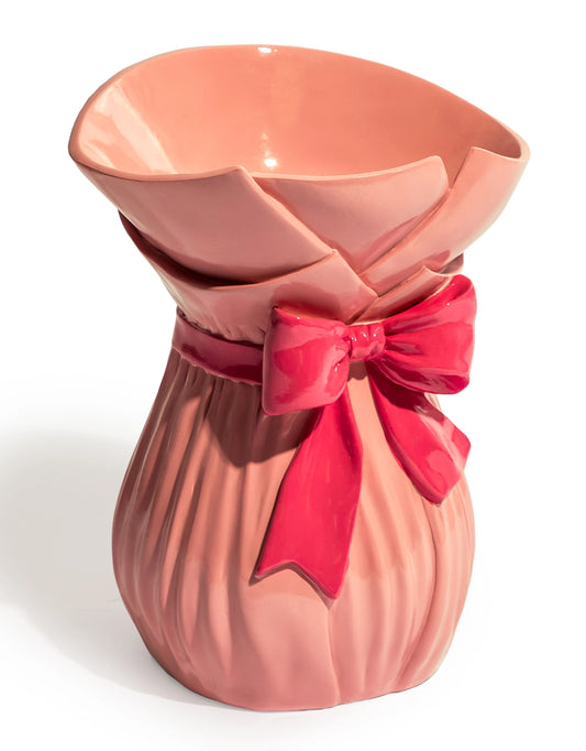 Vase med sløyfe